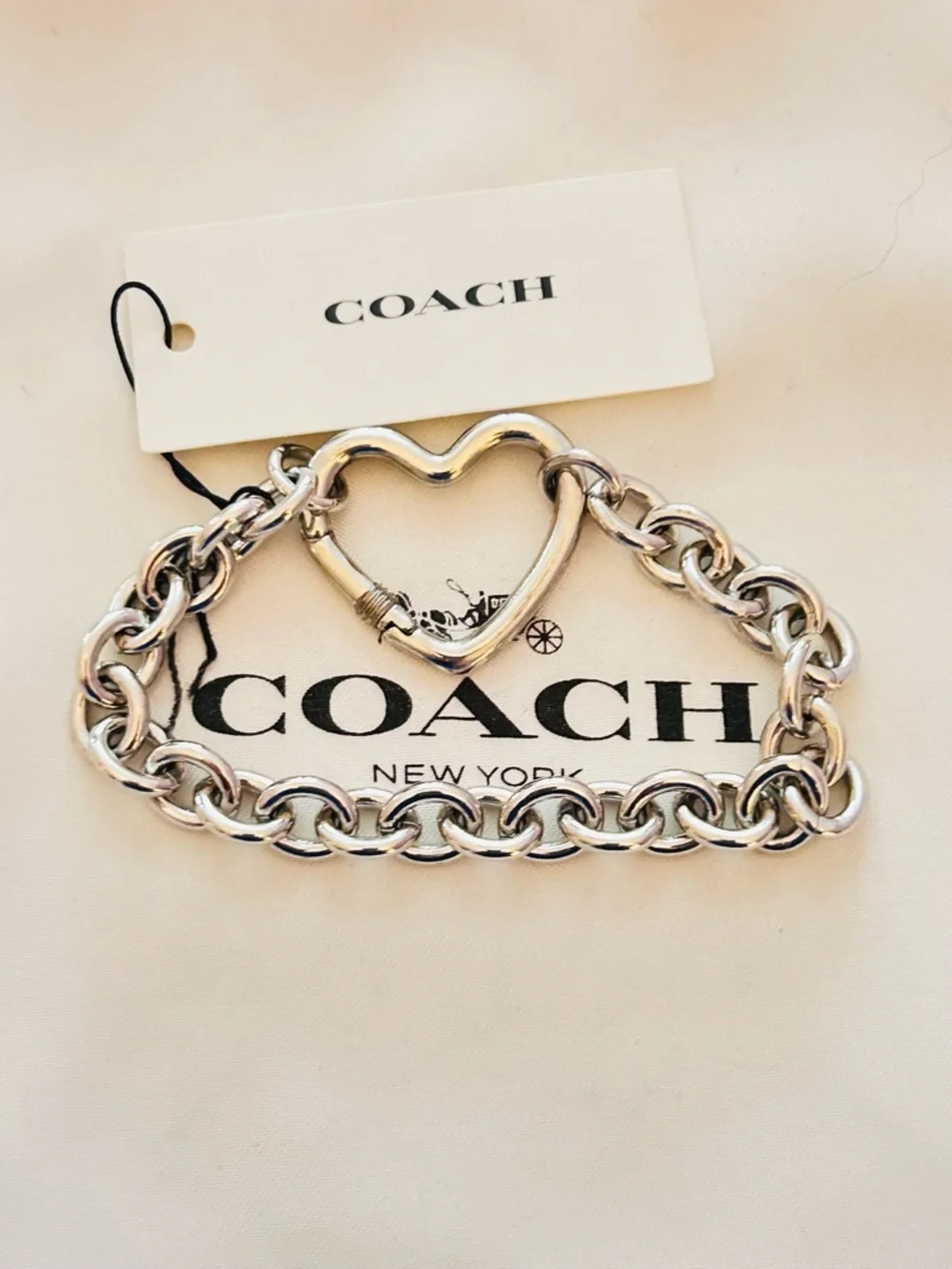 Coach Heart Charm Bracelet - Picture 10 of 14